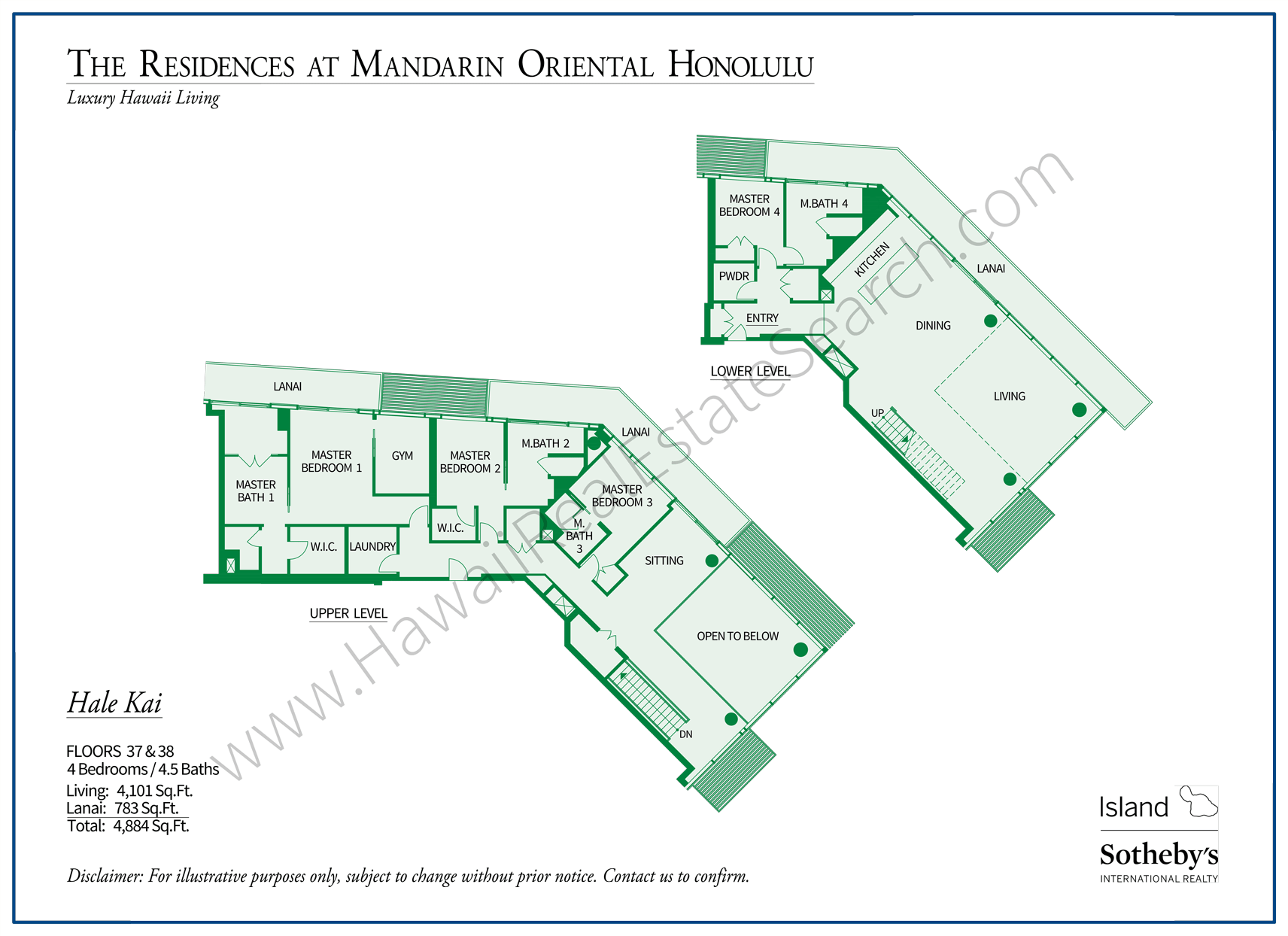 Mandarin Oriental Honolu Floor Plan Hale Kai